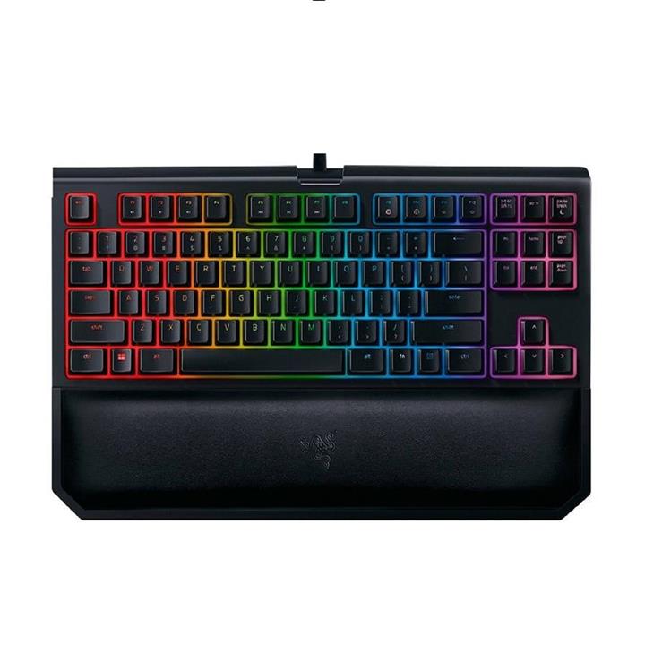 کیبرد مکانیکال ریزر مدل razer blackwidow chroma v2 yellow switch Razer BlackWidow Tournament Edition Chroma V2 with Yellow Switch Mechanical Gaming Keyboard